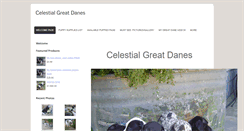 Desktop Screenshot of celestialgreatdanes.com